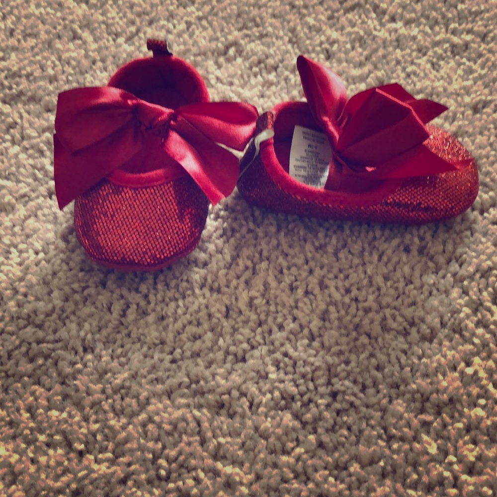 Red ballet flats